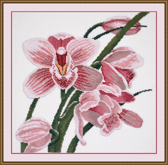 Набор для вышивания крестом ОВЕН "Зов орхидеи"