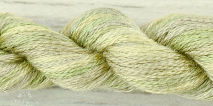 3303 Нитки ручного окрашивания OwlForest на основе DMC, пасма 8 метров Сухие травы