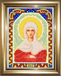 ИМРА5-036 Алмазная мозаика ТМ НАСЛЕДИЕ с рамкой "Святая Дарья"