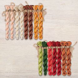 НМул-ПГ124-3362 Набор ниток OwlForest для схемы «Пряничный город» (DMC) 36 каунт в 2 нити