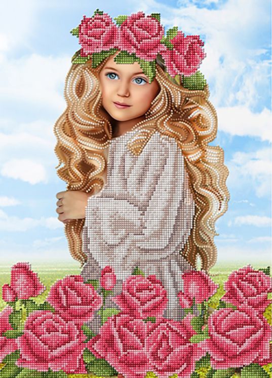 КБ-410 Схема для вышивания бисером ТМ Наследие "Ангелочек"