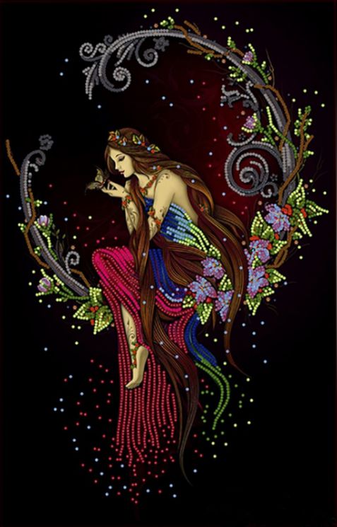 КБ-303 Схема для вышивания бисером ТМ Наследие "Магия цветов"