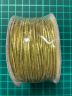 GC-015ME Шнур эластичный с текстильным покрытием Гамма (1,5мм 25м) золото/серебро