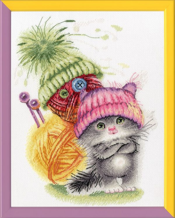 ВК-064 Набор для вышивания Золотое Руно "Весёлый помощник"