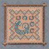 Печатная схема для вышивания Owlforest «Индейские мотивы. Ящерицы» 3 цвета 0171-ИМЯ3-С
