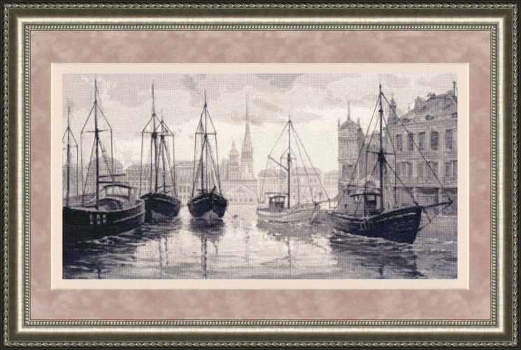 ММ-021 Набор для вышивания Золотое Руно "Тихая гавань"