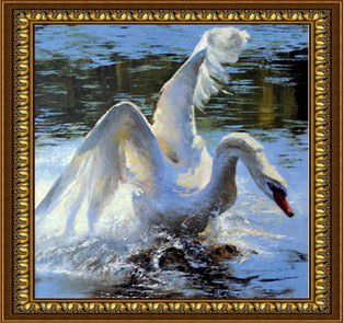 Алмазная мозаика Милато "Прекрасный лебедь" Z-126