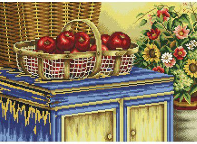 Набор для вышивания крестом Белоснежка "Корзина с яблоками" 2770-14